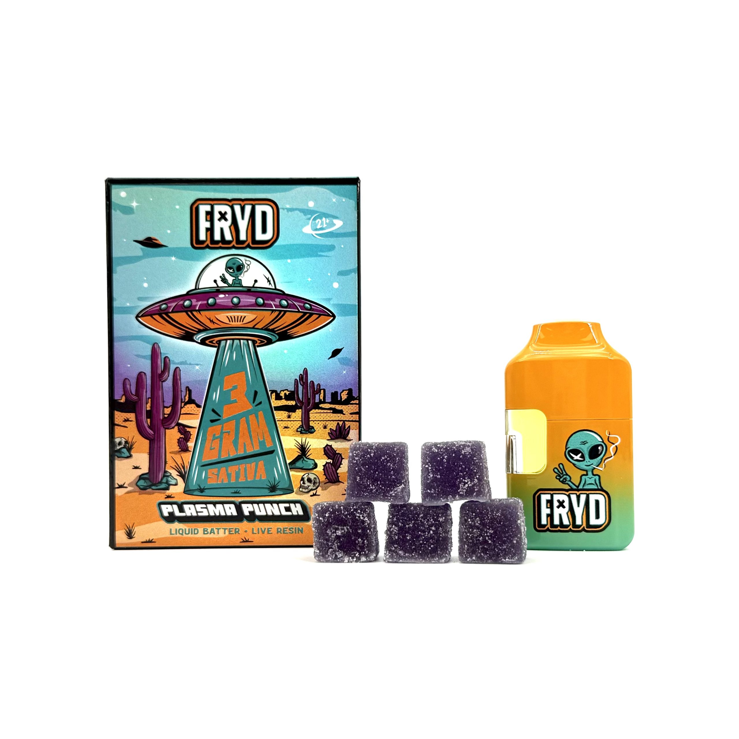 🚀 Fryd – 3g Disposable + Edibles Pack Liquid Batter | Live Resin | Bonus Gummies Included