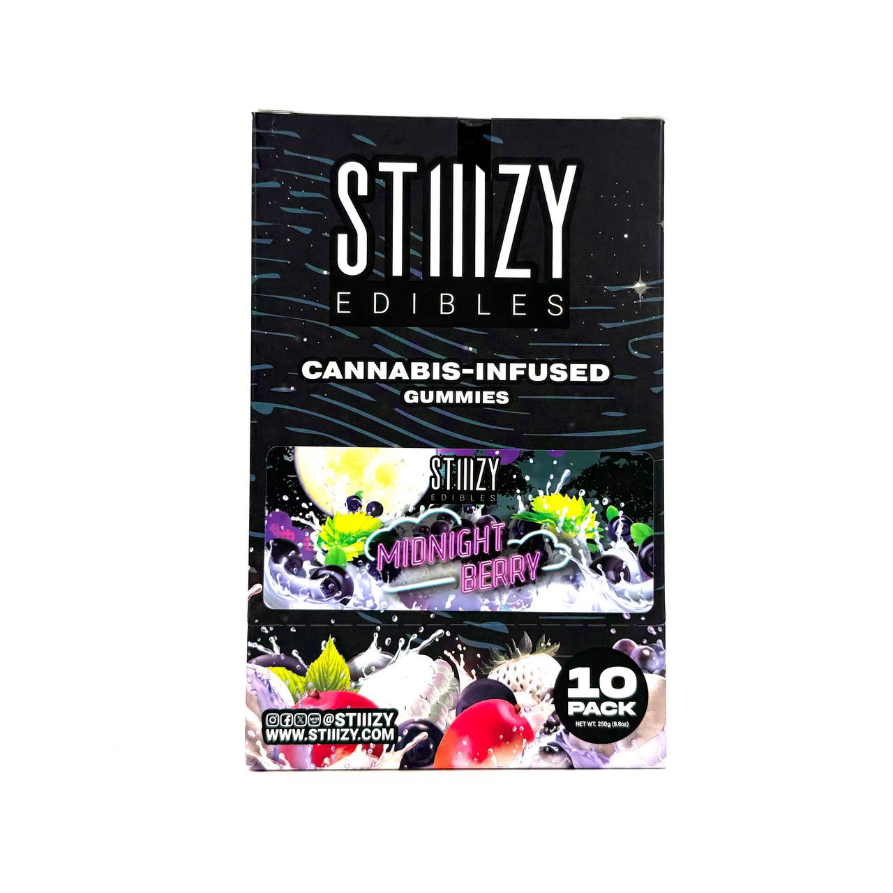 🌙💤 Stiiizy Sleep Gummies – 100mg THC + 50mg CBN 🍬 10mg THC + 5mg CBN per gummy • Microdose-Friendly • Nighttime Relief - Image 3