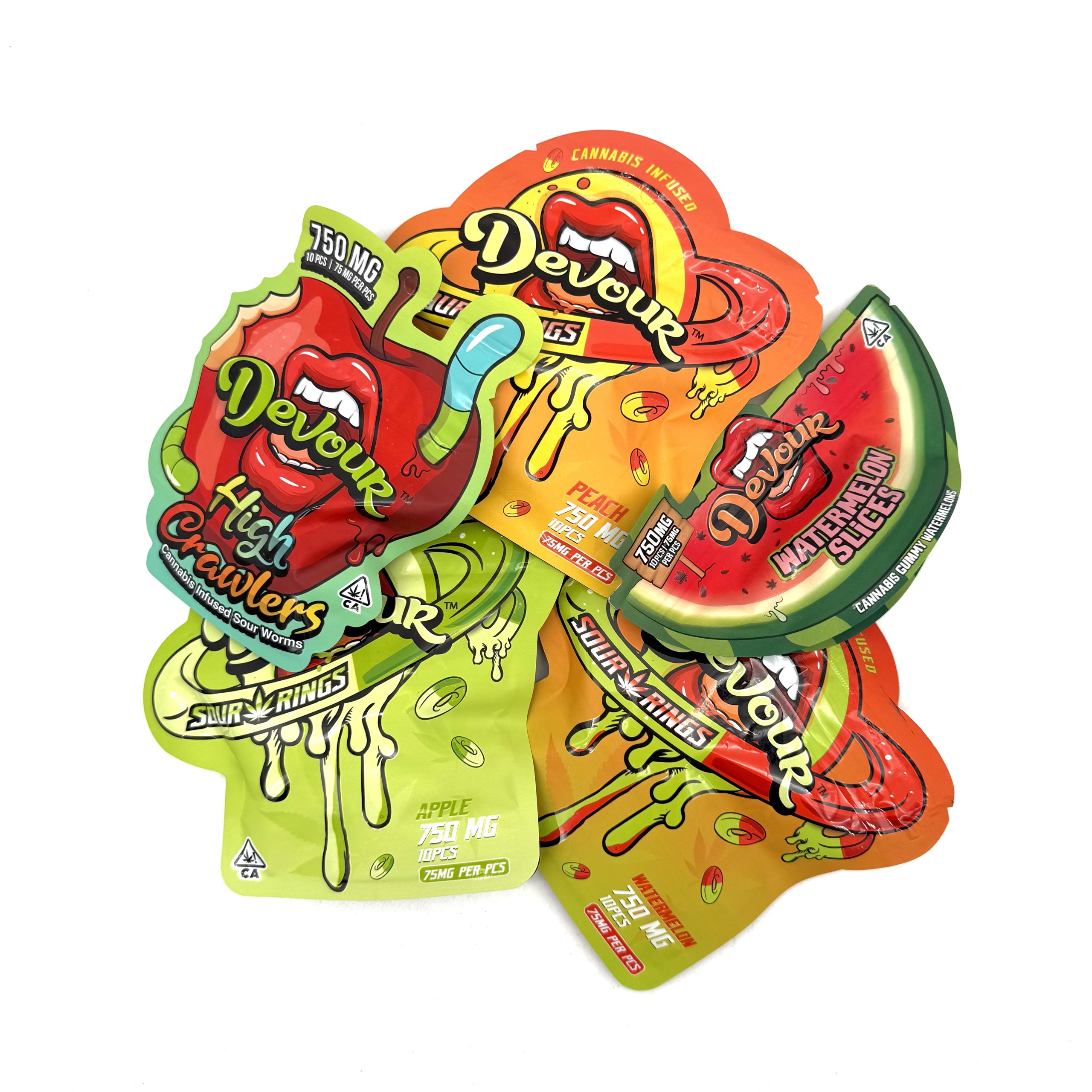 🍬 750mg Devour Edibles – 75mg THC per Piece | 10 Pieces 🍬