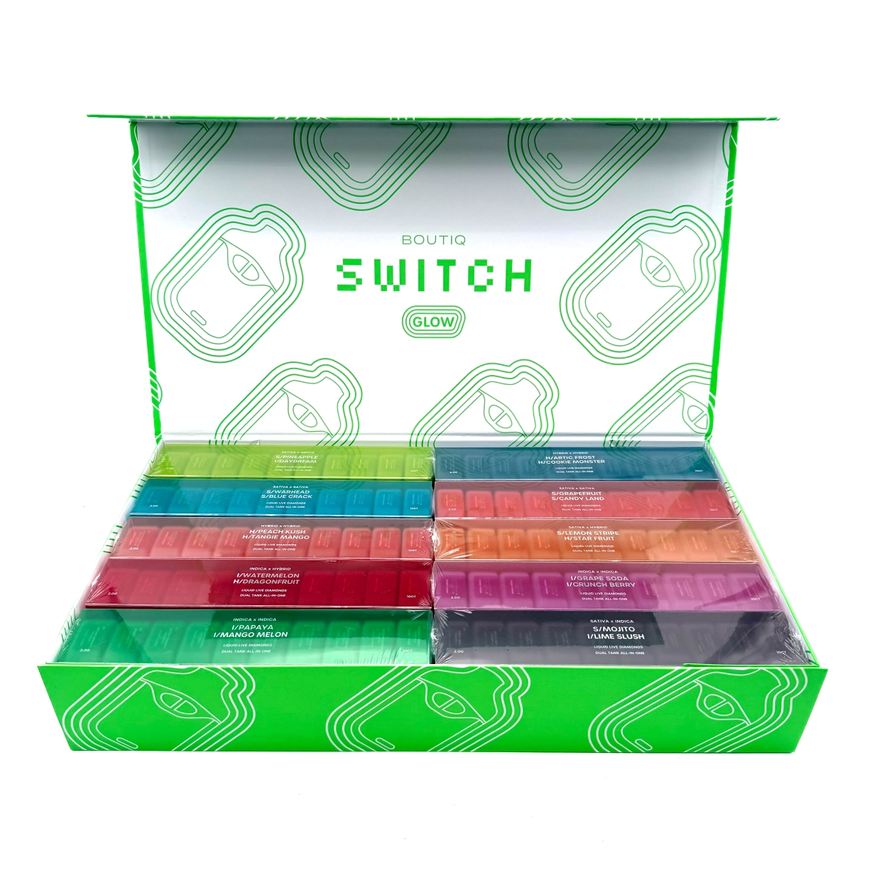 ✨ Boutiq Switch V4 Glow In The Dark– 2g Liquid Live Diamonds Dual Tank Disposable ✨ - Image 4
