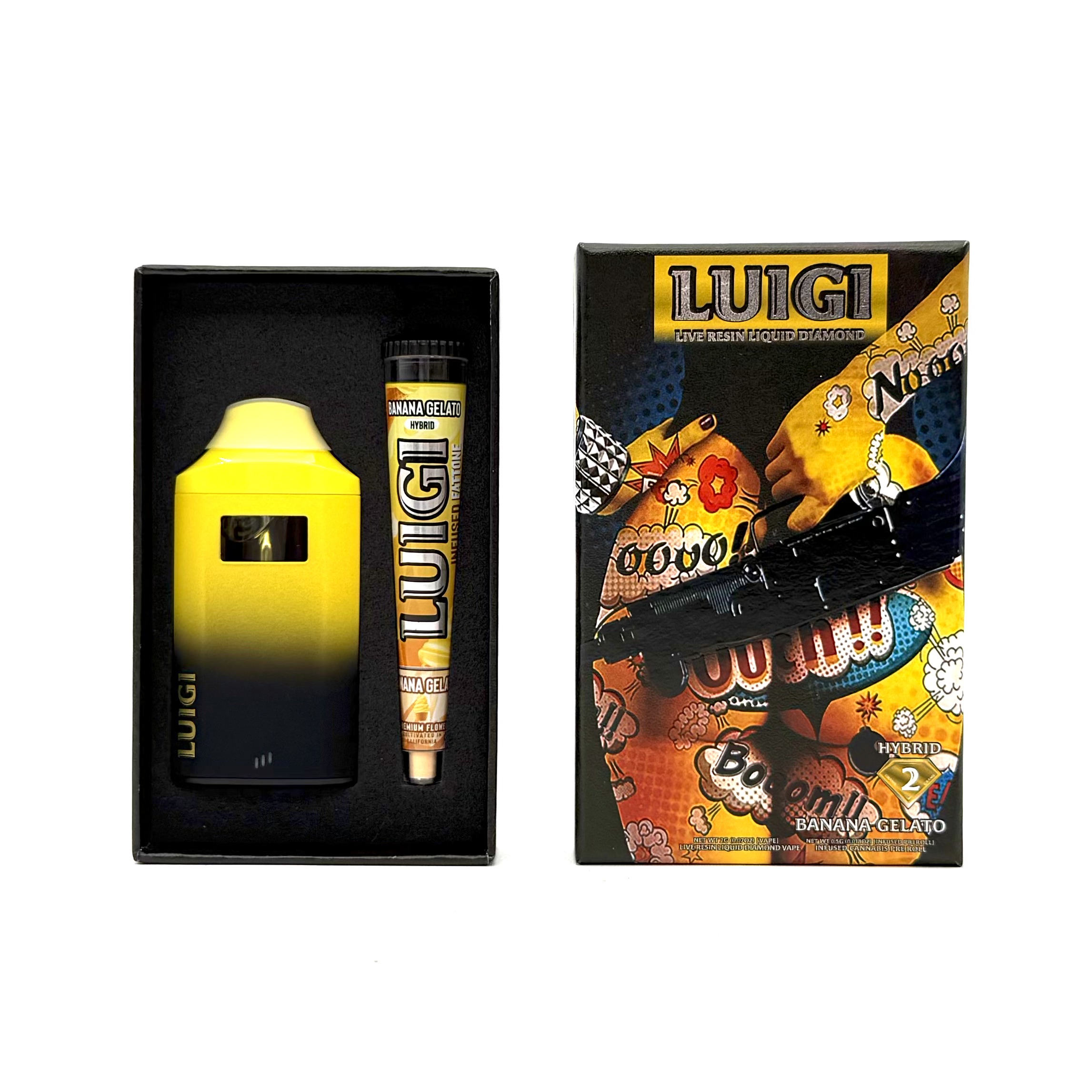 🍄 Luigi – 2g Live Resin Liquid Diamond Disposable + Free Pre-Roll 🌬️ 🔥 Bold Flavor | 💎 Premium Potency | 🎁 Bonus Pre-Roll