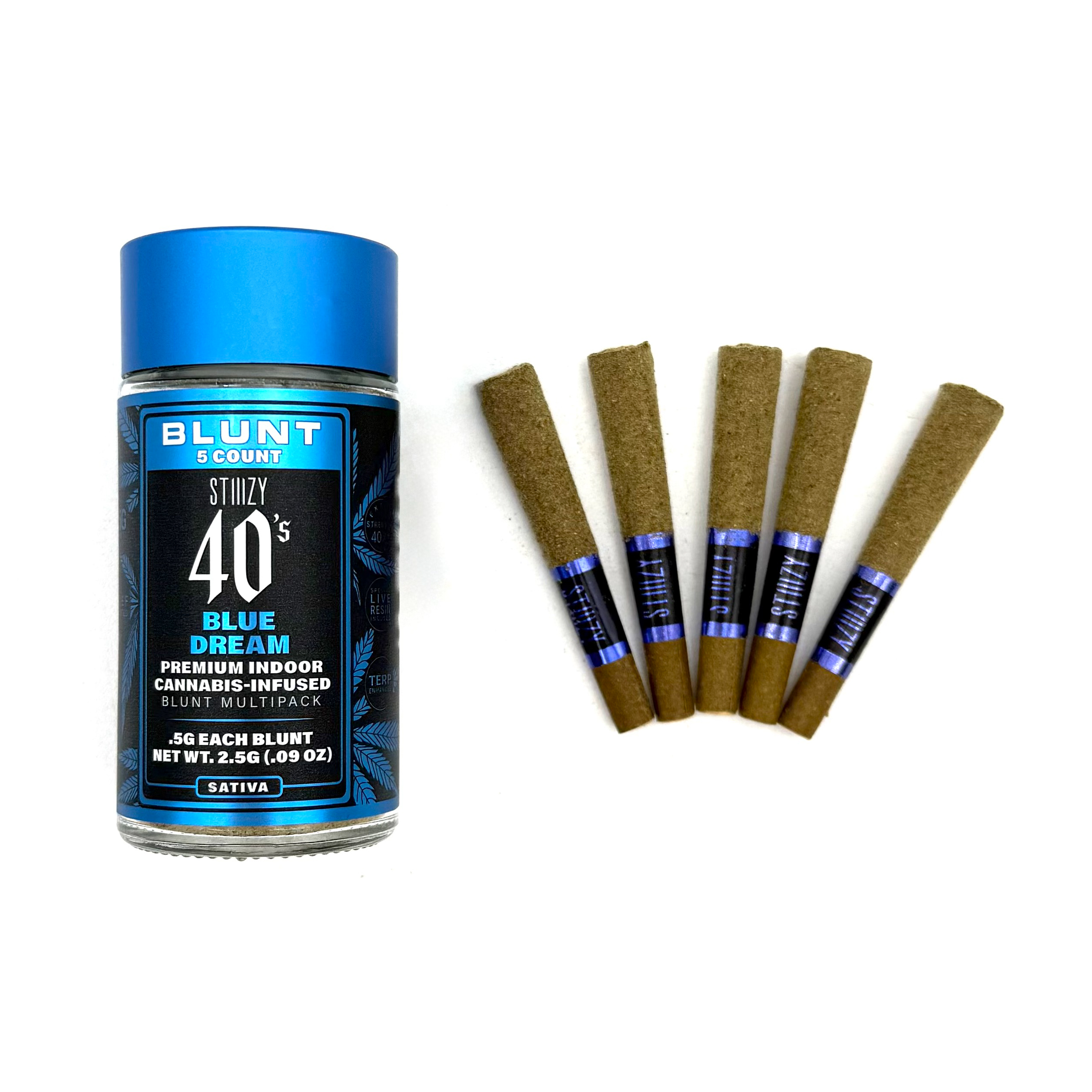 π¨ 2.5g Stiiizy THC-A Infused Blunt 5-Pack β 0.5g Each π¨