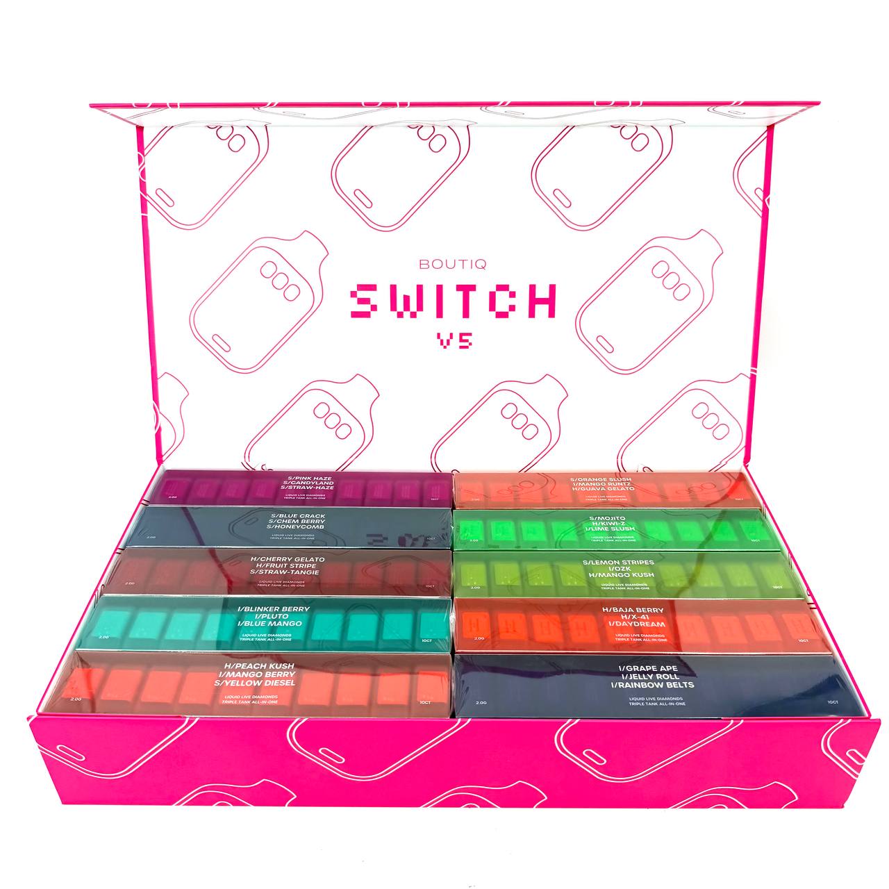 ⚡ Boutiq Switch V5 – 2g Liquid Live Diamonds Triple Tank Disposable ⚡ - Image 3