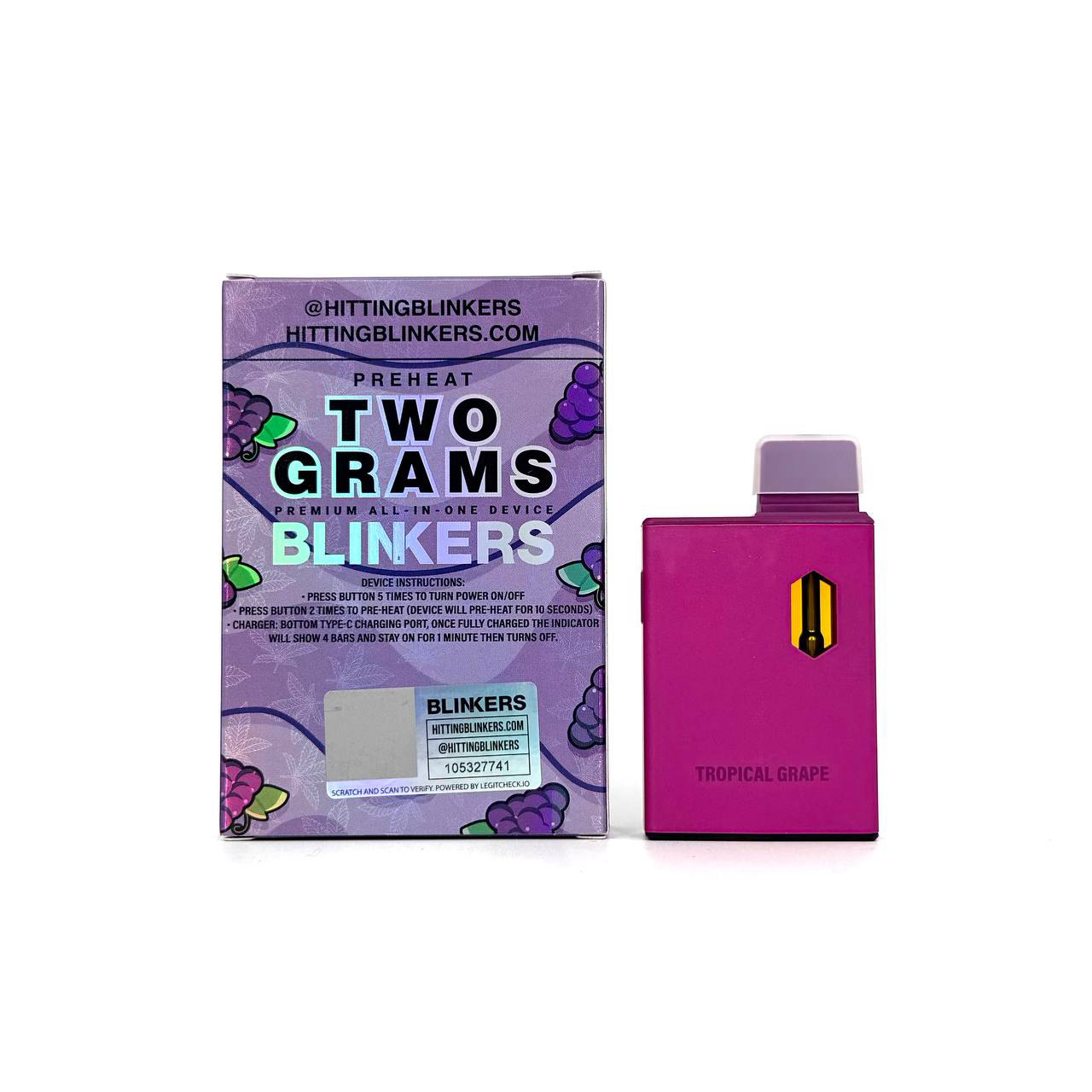 💨 Blinkers – 2g Premium Disposable + Hash Hole Preheat Function | Sleek Design | High-Potency Formula - Image 3
