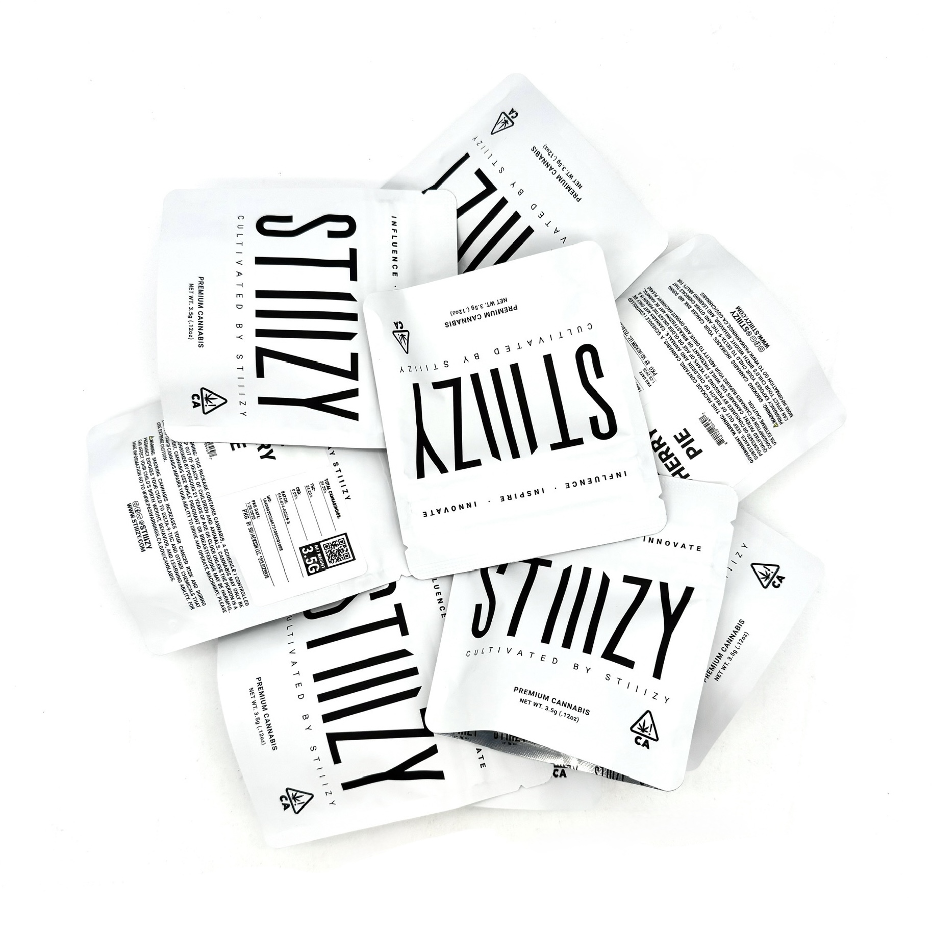 πΏ 3.5g Stiiizy White Label Flower Bags - Image 2